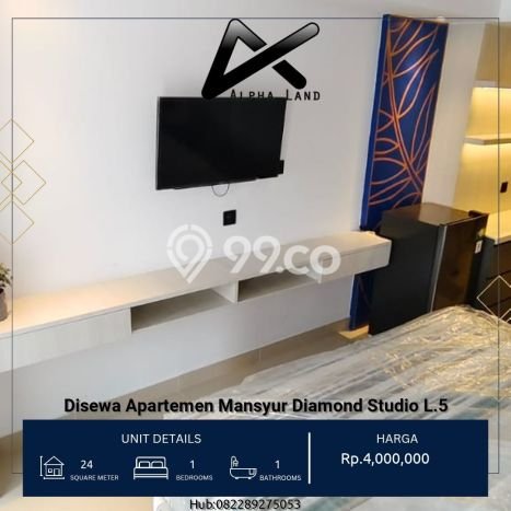 Hunian Apartemen Disewakan Murah 24m2 di Medan Sunggal, Cocok Dijadikan Tempat Tinggal Anda Hunian Apartemen Disewakan Murah 24m2 di Medan Sunggal, Cocok Dijadikan Tempat Tinggal Anda