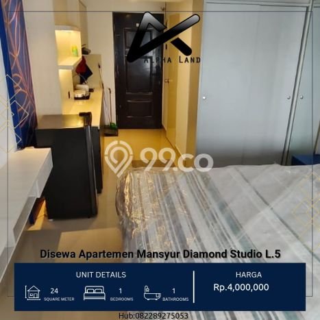 Hunian Apartemen Disewakan Murah 24m2 di Medan Sunggal, Cocok Dijadikan Tempat Tinggal Anda Hunian Apartemen Disewakan Murah 24m2 di Medan Sunggal, Cocok Dijadikan Tempat Tinggal Anda