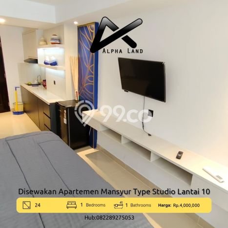 Apartemen Disewakan Terjangkau 1 KT / 1 KM di Medan Sunggal, Medan Apartemen Disewakan Terjangkau 1 KT / 1 KM di Medan Sunggal, Medan