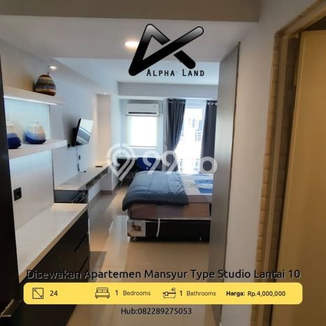 Apartemen Disewakan Terjangkau 1 KT / 1 KM di Medan Sunggal, Medan Apartemen Disewakan Terjangkau 1 KT / 1 KM di Medan Sunggal, Medan