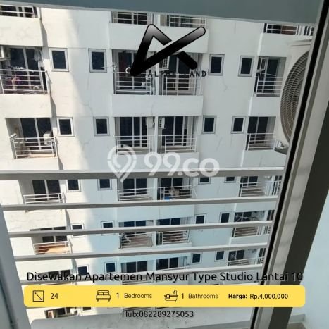 Apartemen Disewakan Terjangkau 1 KT / 1 KM di Medan Sunggal, Medan Apartemen Disewakan Terjangkau 1 KT / 1 KM di Medan Sunggal, Medan