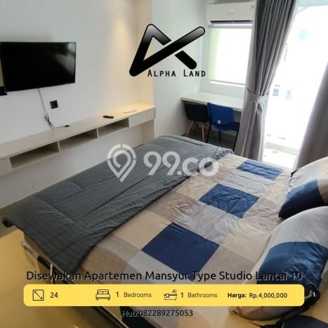 Apartemen Disewakan Terjangkau 1 KT / 1 KM di Medan Sunggal, Medan Apartemen Disewakan Terjangkau 1 KT / 1 KM di Medan Sunggal, Medan