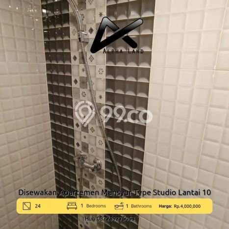 Apartemen Disewakan Terjangkau 1 KT / 1 KM di Medan Sunggal, Medan Apartemen Disewakan Terjangkau 1 KT / 1 KM di Medan Sunggal, Medan