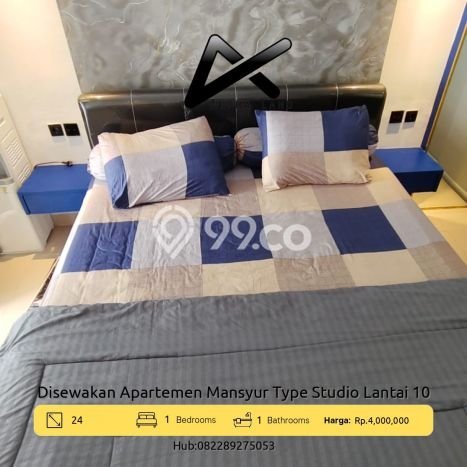 Apartemen Disewakan Terjangkau 1 KT / 1 KM di Medan Sunggal, Medan Apartemen Disewakan Terjangkau 1 KT / 1 KM di Medan Sunggal, Medan