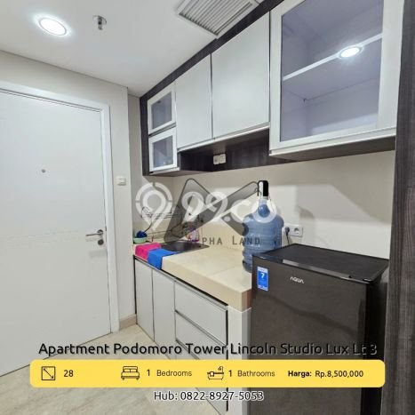 Hunian Apartemen Disewakan Terjangkau 28m2 di Medan Barat, Cocok untuk Tempat Tinggal Anda Hunian Apartemen Disewakan Terjangkau 28m2 di Medan Barat, Cocok untuk Tempat Tinggal Anda