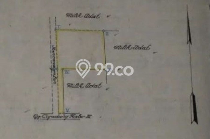 Untuk Dijual Tanah 298m2 di Sayap Dago, Bandung Untuk Dijual Tanah 298m2 di Sayap Dago, Bandung