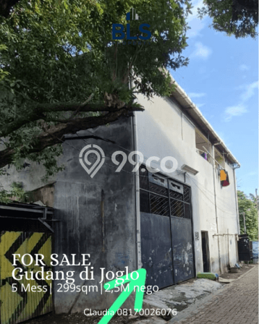 Dijual Gudang di Kembangan, Luas 299m², Area Berkembang, Jalan Utama Dijual Gudang di Kembangan, Luas 299m², Area Berkembang, Jalan Utama