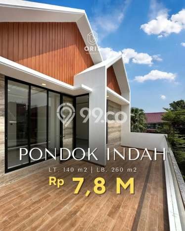 Rumah 4 KT 3 KM Semi Furnished di Pondok Indah, Dekat Mal, Jakarta Selatan Rumah 4 KT 3 KM Semi Furnished di Pondok Indah, Dekat Mal, Jakarta Selatan