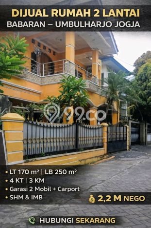 Jual Rumah Strategis Bagus Punya 4 KT di Umbulharjo Yogyakarta SHM Jual Rumah Strategis Bagus Punya 4 KT di Umbulharjo Yogyakarta SHM