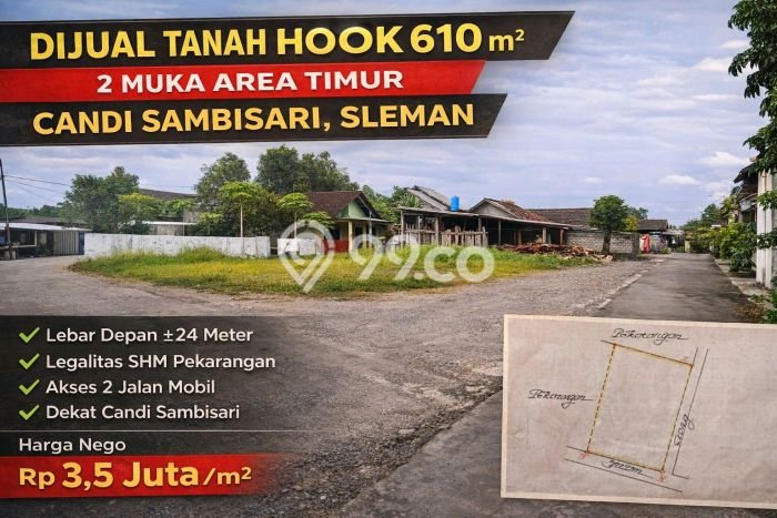 Tanah Dijual di Sleman Seluas 610m2 Strategis Tanah Dijual di Sleman Seluas 610m2 Strategis