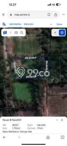 Tanah Kavling Dijual di Gianyar dengan Spesifikasi 1735m2 Tanah Kavling Dijual di Gianyar dengan Spesifikasi 1735m2