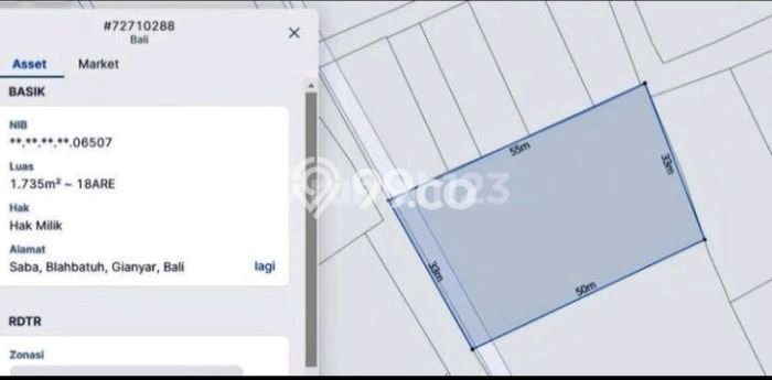 Tanah Kavling Dijual di Gianyar dengan Spesifikasi 1735m2 Tanah Kavling Dijual di Gianyar dengan Spesifikasi 1735m2