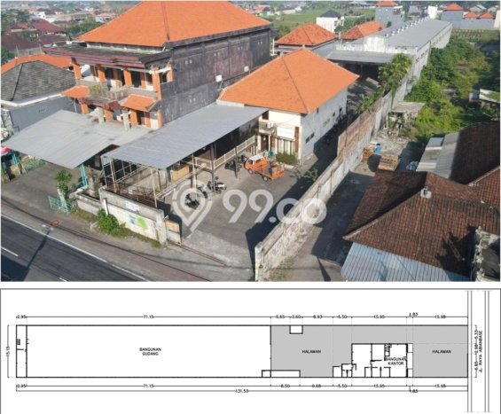 Gudang Dijual di Badung LT 2100m2 & LB 1162m2 Lokasi Terbaik! Gudang Dijual di Badung LT 2100m2 & LB 1162m2 Lokasi Terbaik!