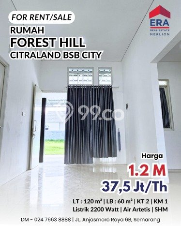Dijual Rumah Eksklusif 2 KT di BSB City, Semarang Dijual Rumah Eksklusif 2 KT di BSB City, Semarang