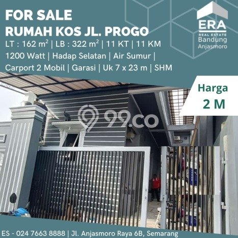 Rumah Kost untuk Dijual di Semarang Timur dengan 11 KT, 11 KM, Luas 322m2 Rumah Kost untuk Dijual di Semarang Timur dengan 11 KT, 11 KM, Luas 322m2