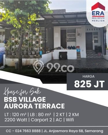 Dijual Hunian Rumah Nyaman 2 KT di BSB City, Semarang Dijual Hunian Rumah Nyaman 2 KT di BSB City, Semarang