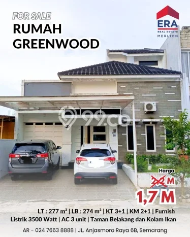 Rumah Modern 3 KT di Greenwood Semarang Full Furnished Rumah Modern 3 KT di Greenwood Semarang Full Furnished