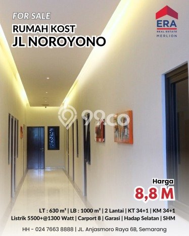 Dijual Kost Strategis di Semarang Utara, Semarang 34 KT, 34 KM, Luas Bangunan 1000m2 Dijual Kost Strategis di Semarang Utara, Semarang 34 KT, 34 KM, Luas Bangunan 1000m2