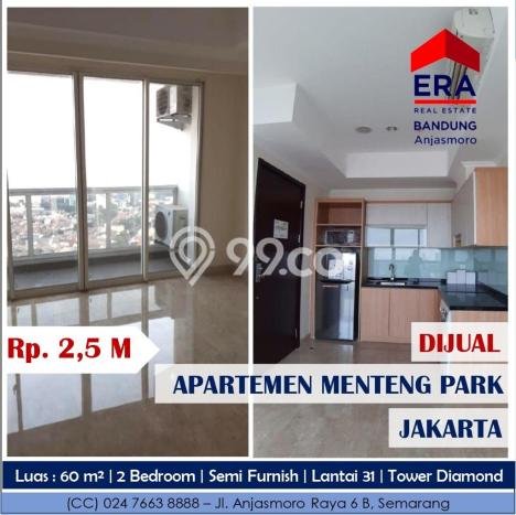SPECIAL PRICE! Apartemen Kawasan Menteng, 2 KT, Luas 60m2m² SPECIAL PRICE! Apartemen Kawasan Menteng, 2 KT, Luas 60m2m²