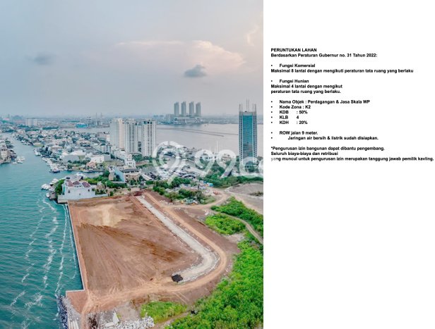 Dijual Tanah Lokasi Pantai Mutiara, Jakarta Utara Seluas 2163m2 Dijual Tanah Lokasi Pantai Mutiara, Jakarta Utara Seluas 2163m2