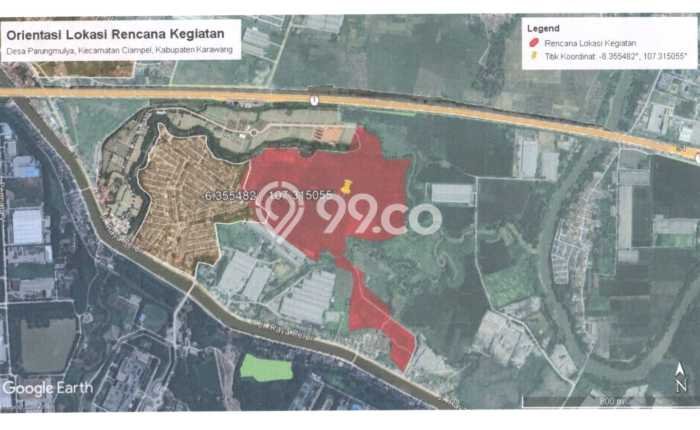 Lahan Dijual Lokasi Karawang Timur, Karawang dengan Luas Tanah 340000m2 dan Status - Lahan Dijual Lokasi Karawang Timur, Karawang dengan Luas Tanah 340000m2 dan Status -
