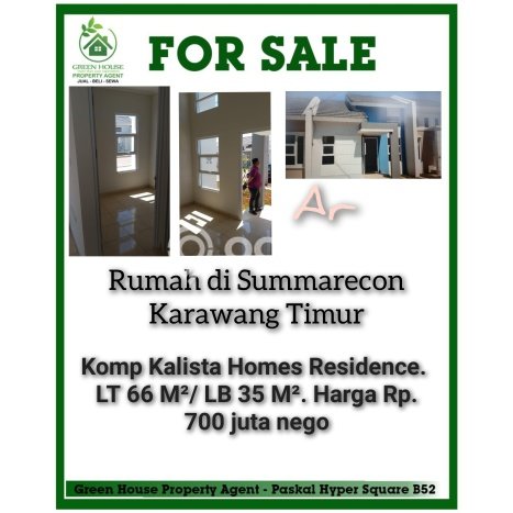 Hunian Nyaman Asri 2 KT Siap Pakai di Summarecon Karawang Karawang Hunian Nyaman Asri 2 KT Siap Pakai di Summarecon Karawang Karawang