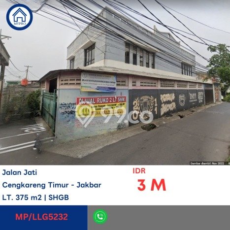 Ruko Usaha Dijual di Cengkareng Jakarta Barat LT 375m2 & LB 250m2 Ruko Usaha Dijual di Cengkareng Jakarta Barat LT 375m2 & LB 250m2