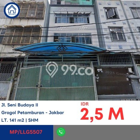Ruko Dijual di Jakarta Barat LT 141m2 & LB 415m2 Lokasi Terbaik! Ruko Dijual di Jakarta Barat LT 141m2 & LB 415m2 Lokasi Terbaik!