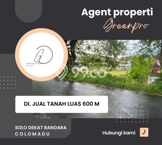 Dijual Tanah Kawasan Colomadu, Luas 600m2m², Area Strategis Dijual Tanah Kawasan Colomadu, Luas 600m2m², Area Strategis