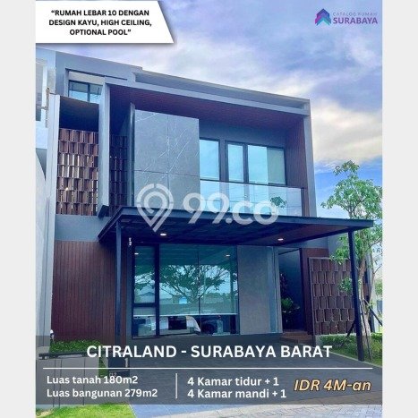 Hunian Elit LB 279m2 Siap Pakai Desain Elegan di Citraland, Surabaya Hunian Elit LB 279m2 Siap Pakai Desain Elegan di Citraland, Surabaya