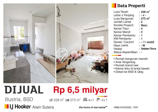 Rumah Impian dengan 4 Kamar Tidur di Kawasan Elite BSD, Tangerang Rumah Impian dengan 4 Kamar Tidur di Kawasan Elite BSD, Tangerang