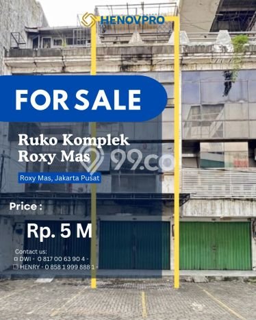 Paling Dicari! Ruko Dijual di Roxy Harga Kompetitif Paling Dicari! Ruko Dijual di Roxy Harga Kompetitif
