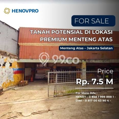Dijual Tanah Lokasi Menteng Atas, Jakarta Pusat Seluas 361m2 Dijual Tanah Lokasi Menteng Atas, Jakarta Pusat Seluas 361m2