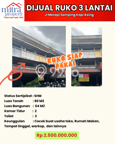 Lokasi Strategis! Dijual Ruko Bisnis di Pontianak Selatan, Pontianak Kondisi Baik Lokasi Strategis! Dijual Ruko Bisnis di Pontianak Selatan, Pontianak Kondisi Baik