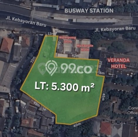 Tanah Kavling untuk Dijual di Kebayoran Baru Jakarta Selatan 5193m2 Tanah Kavling untuk Dijual di Kebayoran Baru Jakarta Selatan 5193m2