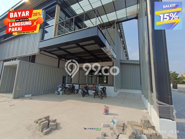 Untuk Dijual! Gudang di Jababeka Bekasi LT 544m2 / LB 309m2 Kawasan Bisnis Untuk Dijual! Gudang di Jababeka Bekasi LT 544m2 / LB 309m2 Kawasan Bisnis