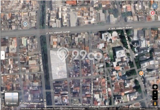 Tanah Kavling Dijual di Petojo, Jakarta Pusat dengan Luas Tanah 1669m2 Tanah Kavling Dijual di Petojo, Jakarta Pusat dengan Luas Tanah 1669m2