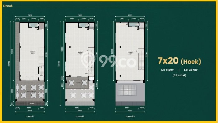 Unit Kantor Dijual di Tangerang LT 120m2 & LB 268m2 Unit Kantor Dijual di Tangerang LT 120m2 & LB 268m2