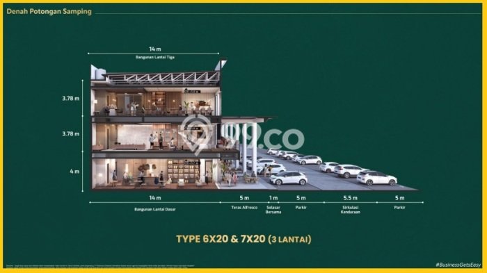 Unit Kantor Dijual di Tangerang LT 120m2 & LB 268m2 Unit Kantor Dijual di Tangerang LT 120m2 & LB 268m2