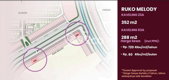 Tanah Strategis Kawasan , Luas 288m2m², Disewakan Tanah Strategis Kawasan , Luas 288m2m², Disewakan