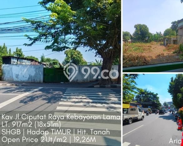 Kavling Tanah di Kebayoran Lama Dijual Luas 971m2 Legalitas - Kavling Tanah di Kebayoran Lama Dijual Luas 971m2 Legalitas -