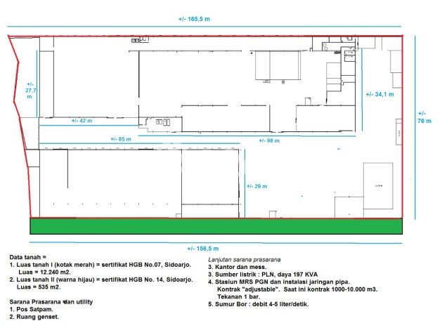Pabrik Dijual Lokasi Emas di Sukodono Luas 7000m2 Pabrik Dijual Lokasi Emas di Sukodono Luas 7000m2
