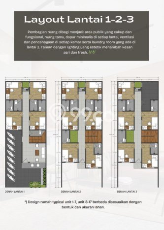 Kost Dijual Lokasi Beji, Depok, Spesifikasi 16 Kamar Tidur dan Luas 258m2 Kost Dijual Lokasi Beji, Depok, Spesifikasi 16 Kamar Tidur dan Luas 258m2
