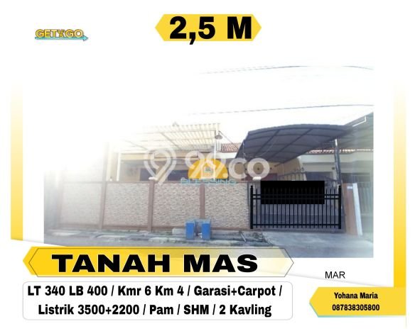 Rumah Luas Asri 6 KT Siap Huni di Tanah Mas Semarang Rumah Luas Asri 6 KT Siap Huni di Tanah Mas Semarang