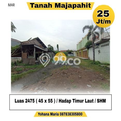 Dijual Tanah Lokasi Majapahit, Semarang Seluas 2475m2 Dijual Tanah Lokasi Majapahit, Semarang Seluas 2475m2