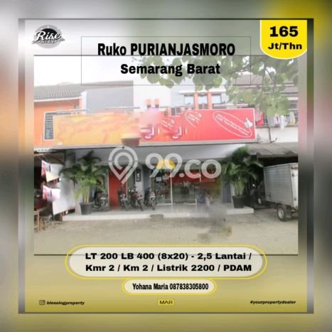 LOKASI PREMIUM! Ruko Kawasan Usaha di Puri Anjasmoro, Luas 400m², Siap Bisnis LOKASI PREMIUM! Ruko Kawasan Usaha di Puri Anjasmoro, Luas 400m², Siap Bisnis
