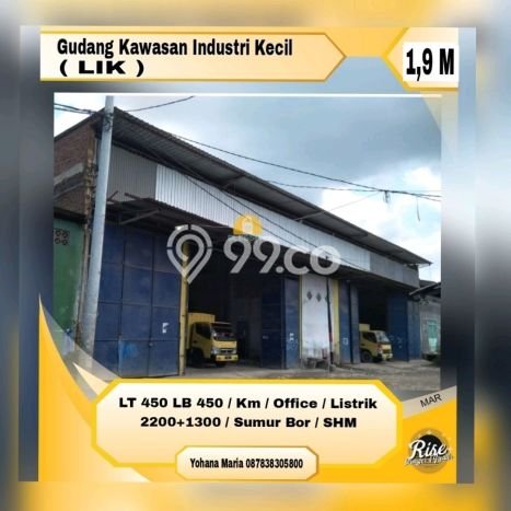 Unit Gudang Dijual di Genuk Semarang Luas Tanah 450m2, Luas Bangunan 450m2 Unit Gudang Dijual di Genuk Semarang Luas Tanah 450m2, Luas Bangunan 450m2