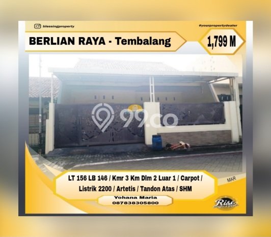 Rumah Modern 3 Kamar LT 156m2 di Sambiroto Rumah Modern 3 Kamar LT 156m2 di Sambiroto