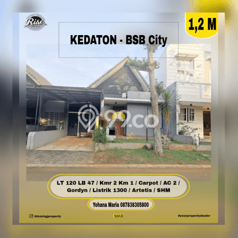 Dijual Hunian Rumah Nyaman 2 KT di BSB City, Semarang Dijual Hunian Rumah Nyaman 2 KT di BSB City, Semarang