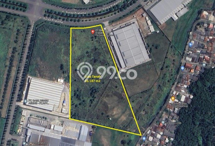KEUNTUNGAN BERLIPAT! Pabrik di Ciampel, Luas 1m2m², Posisi Jalan Utama KEUNTUNGAN BERLIPAT! Pabrik di Ciampel, Luas 1m2m², Posisi Jalan Utama